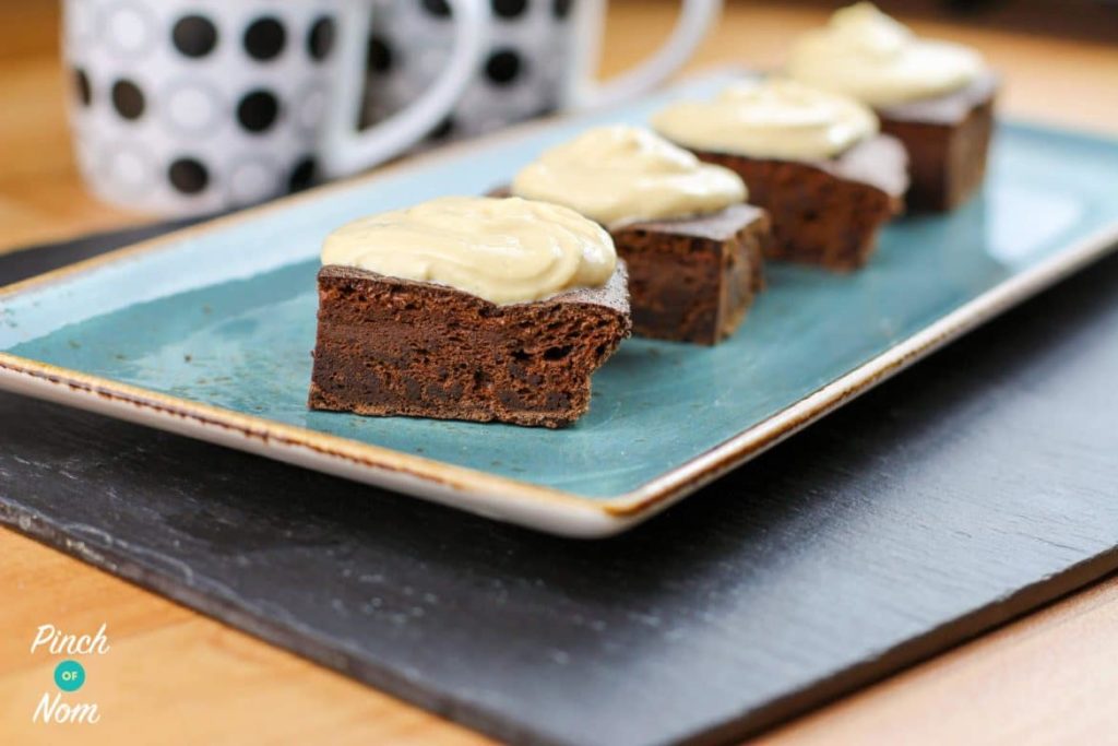 Chocolate Cake With Salted Caramel Cream Slimming & Weight Watchers Friendly Pinch Of Nom