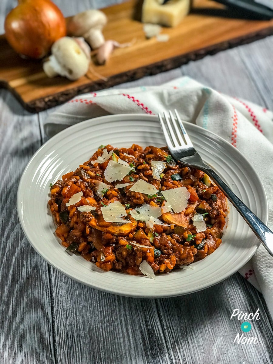 Syn Free Bolognese Risotto | Slimming World - Pinch Of Nom