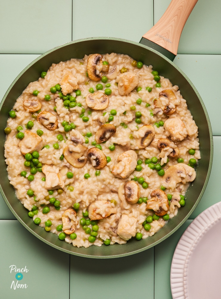 Chicken and Mushroom Risotto - Pinch Of Nom