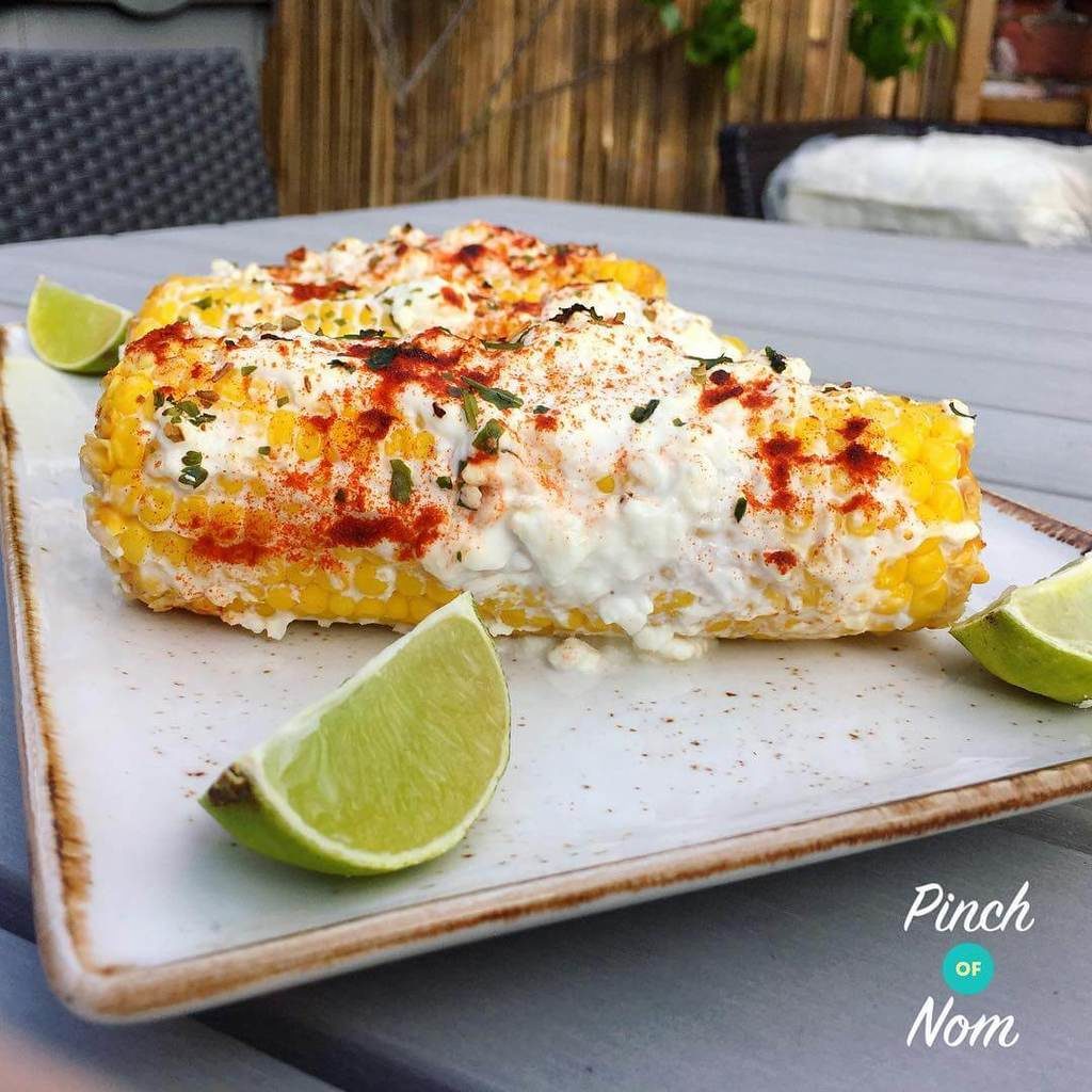 Mexican Corn on the Cob - Pinch of Nom Slimming Recipes