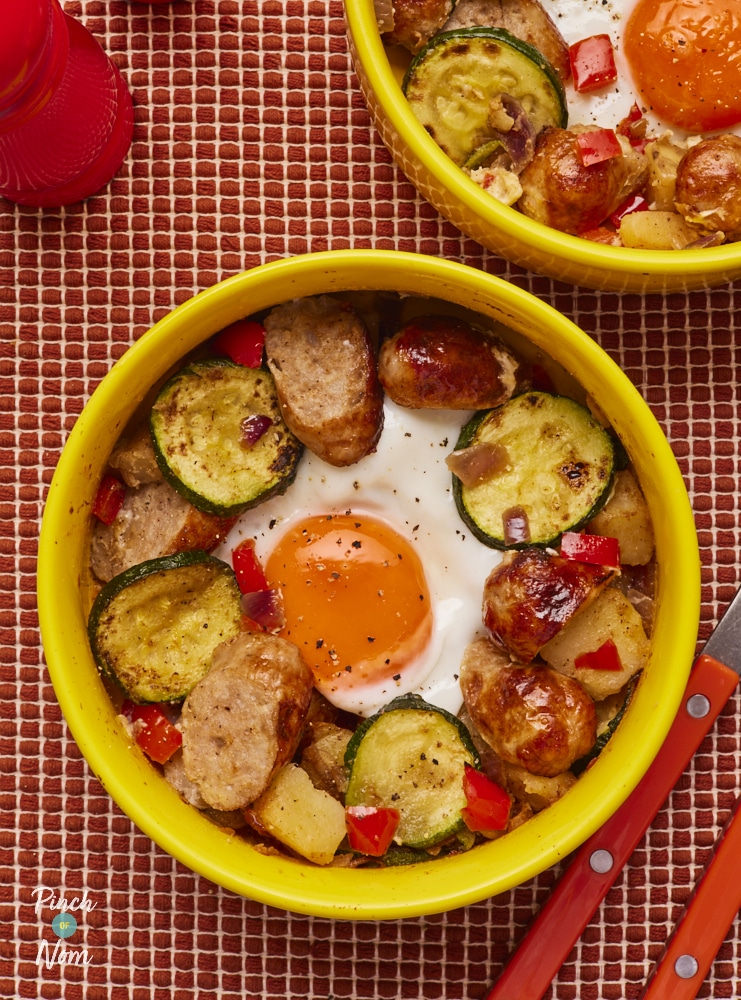 Pinch of Nom Sausage Hash, served in bowls.