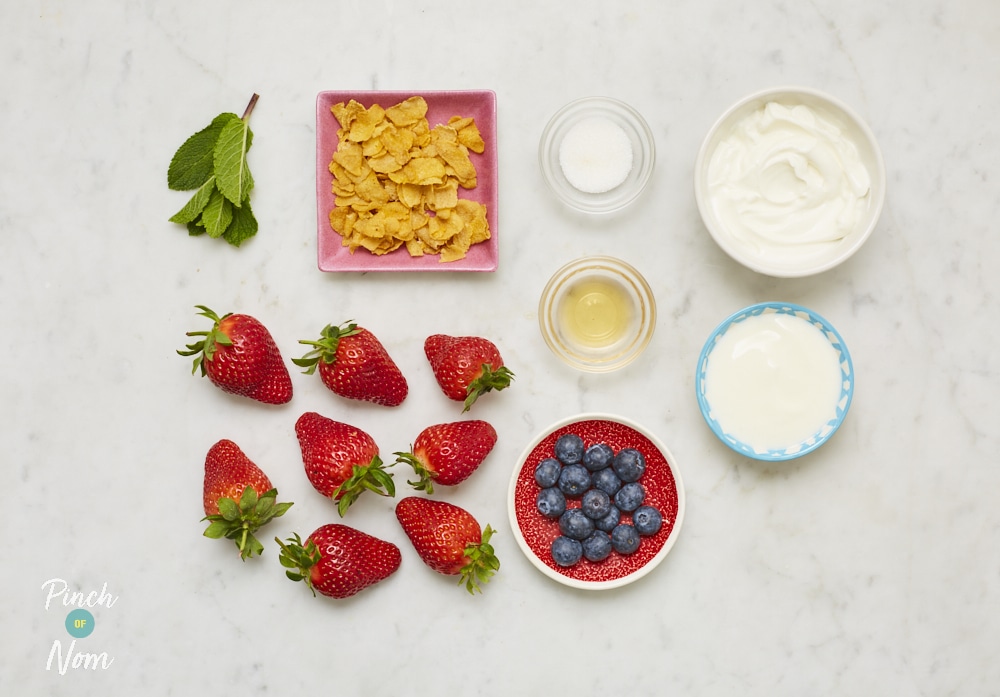 Summer Berry Dessert - Pinch of Nom Slimming Recipes
