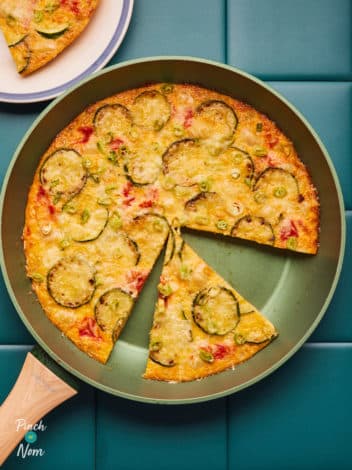 Courgette and Butter Bean Frittata pinchofnom.com
