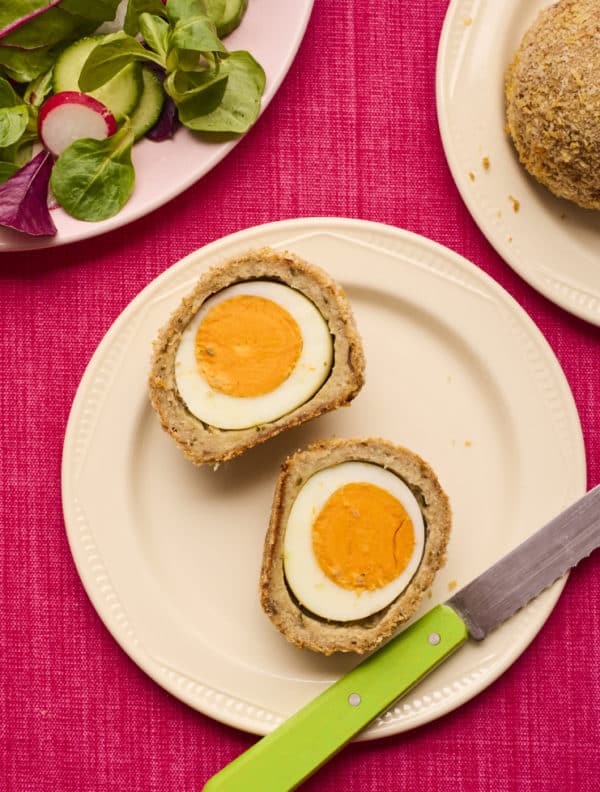 Vegetarian Scotch Eggs pinchofnom.com