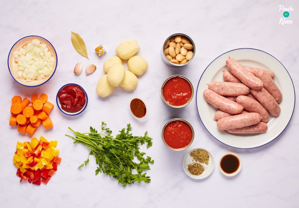Sausage Casserole - Pinch of Nom Slimming Recipes