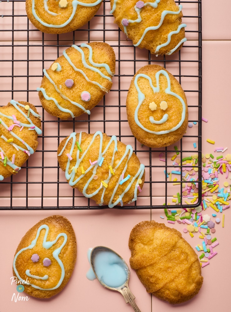 Pinch of Nom Marzipan Easter Eggs, fresh out of the oven and ready for serving.