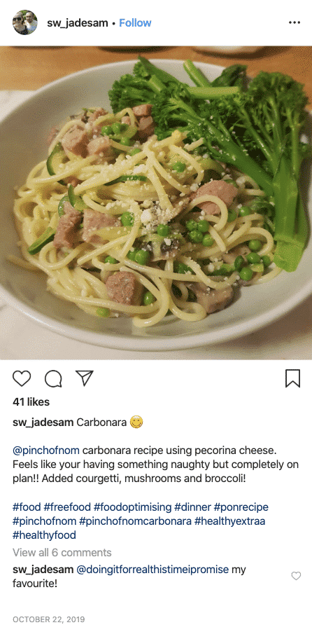 Spaghetti Carbonara - Pinch of Nom Slimming Recipes