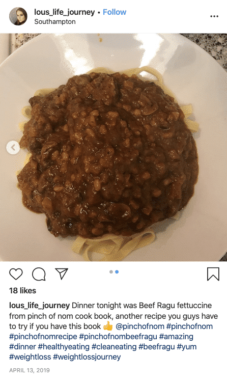 Beef Ragu Fettuccine - Pinch of Nom Slimming Recipes