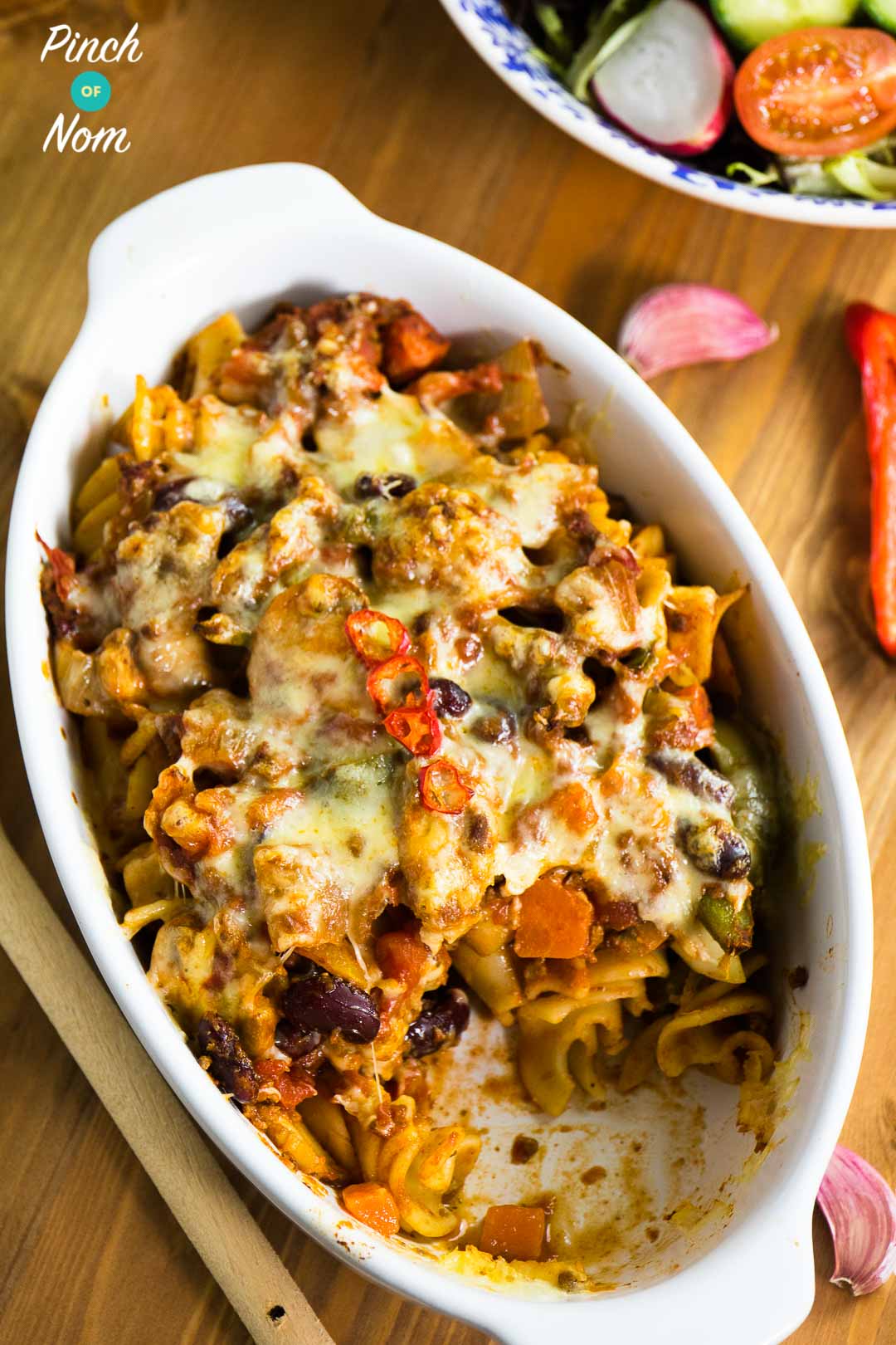 Chilli Pasta Bake | Slimming & Weight Watchers Friendly - Pinch Of Nom