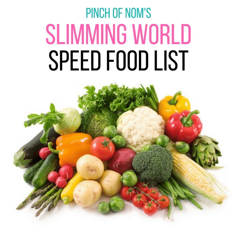 Slimming World Speed Food List Pinch Of Nom