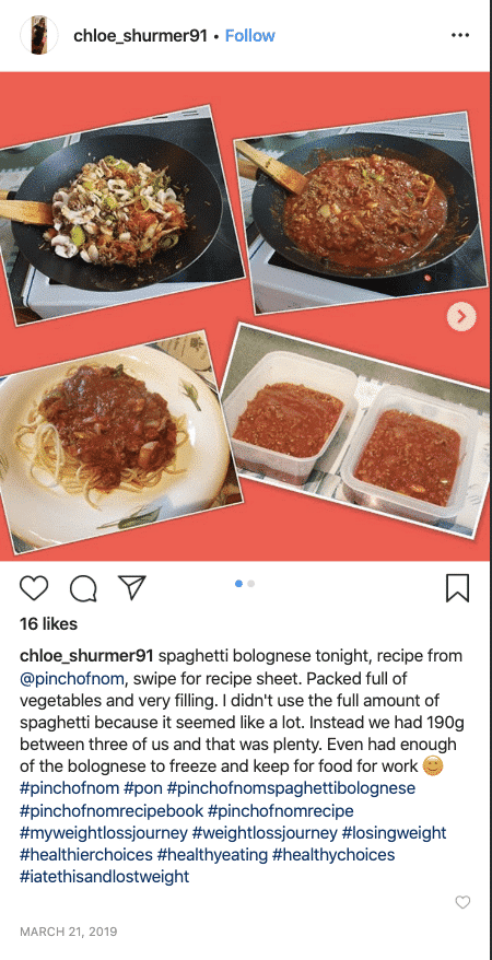 Spaghetti Bolognese - Pinch of Nom Slimming Recipes