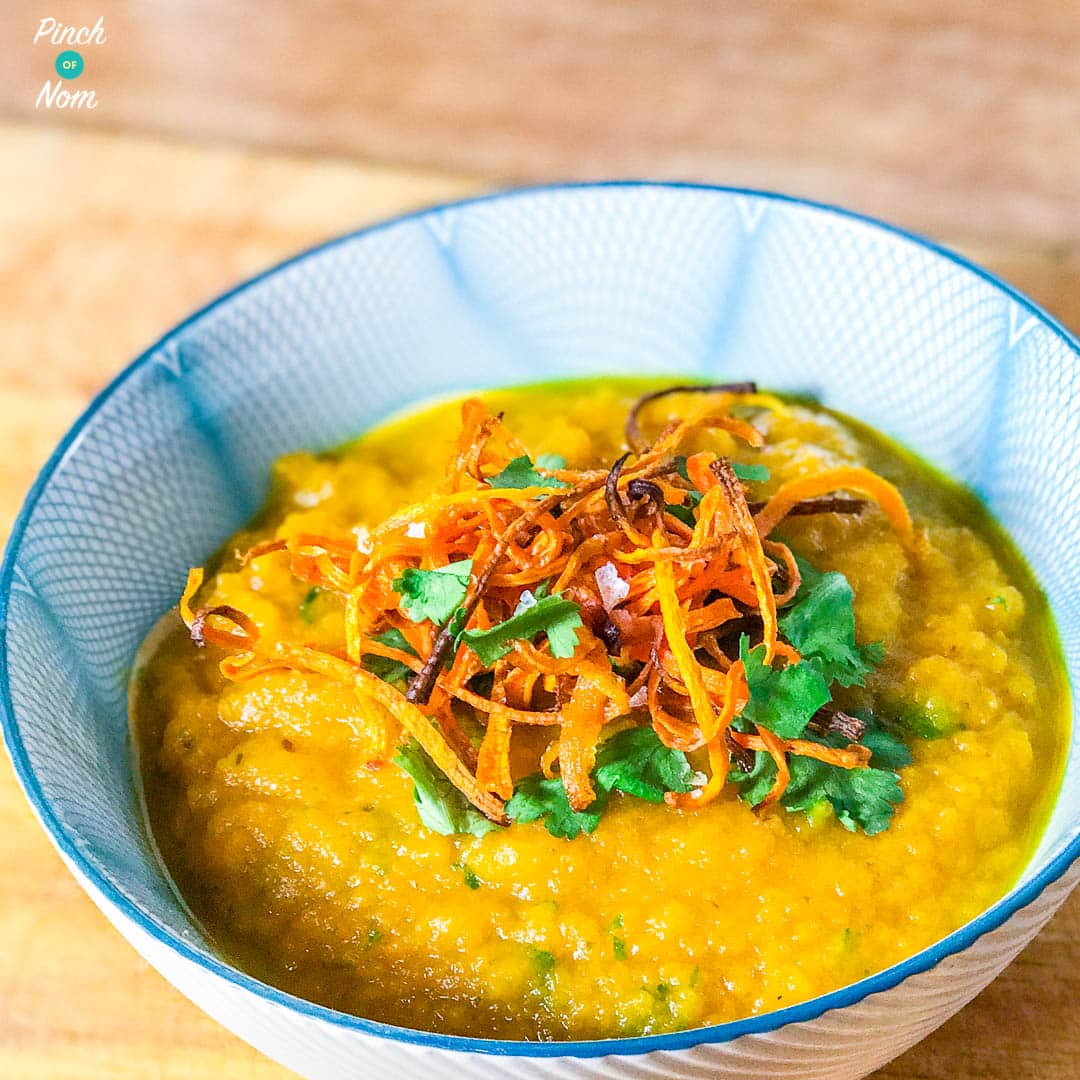 Carrot and Coriander Soup - Pinch of Nom Slimming Recipes