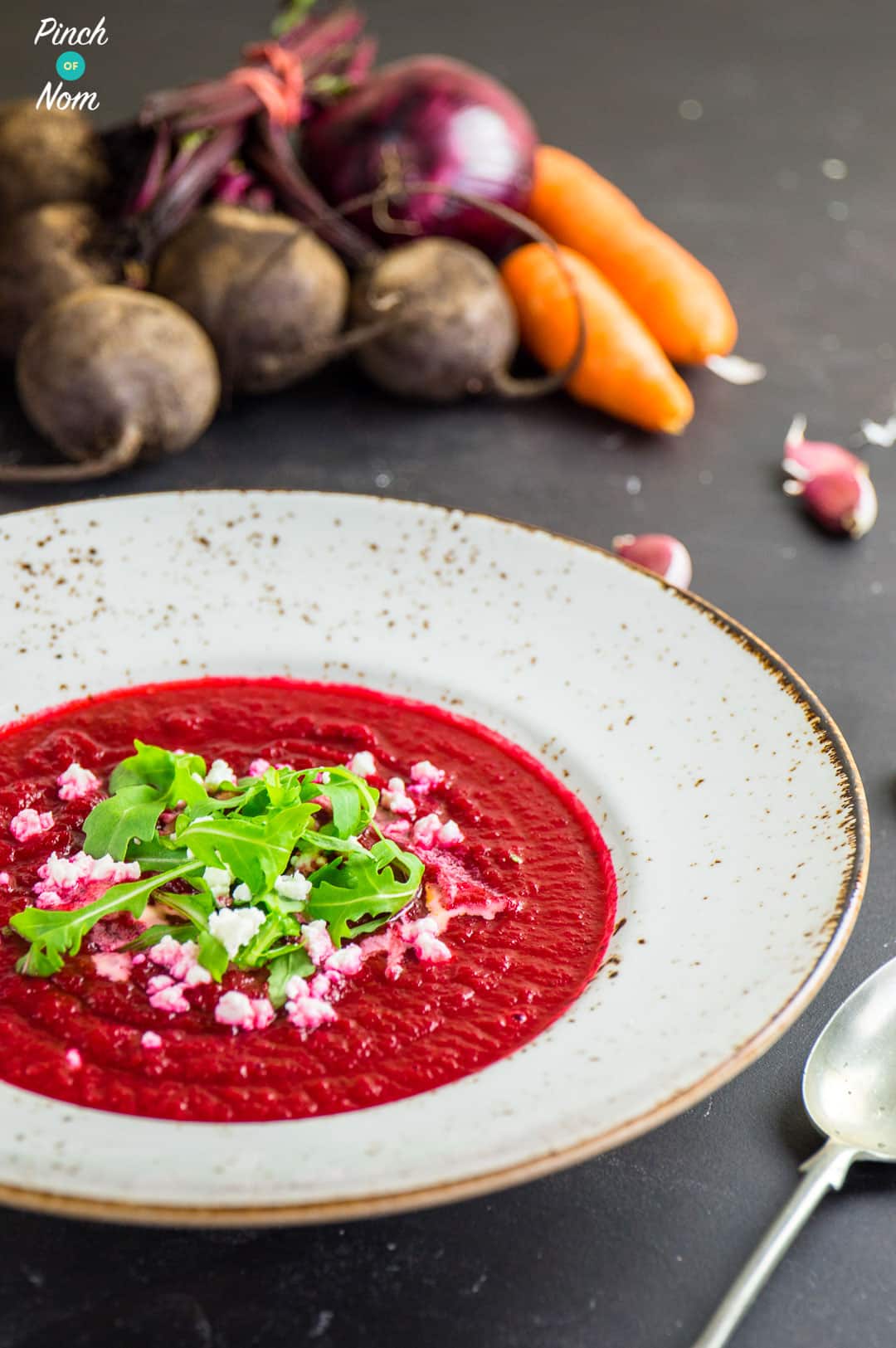 Syn Free Roasted Garlic and Beetroot Soup | Slimming World - Pinch Of Nom