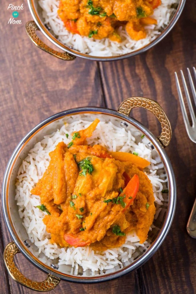 Chicken Korma Curry - Pinch Of Nom Slimming Recipes