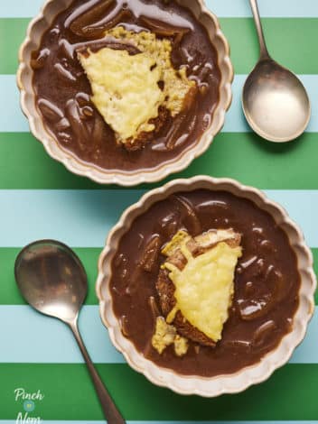 Instant Pot French Onion Soup pinchofnom.com