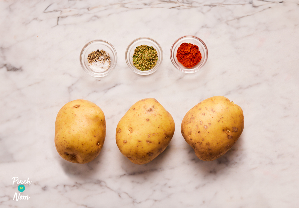 Rustic Potato Wedges - Pinch of Nom Slimming Recipes