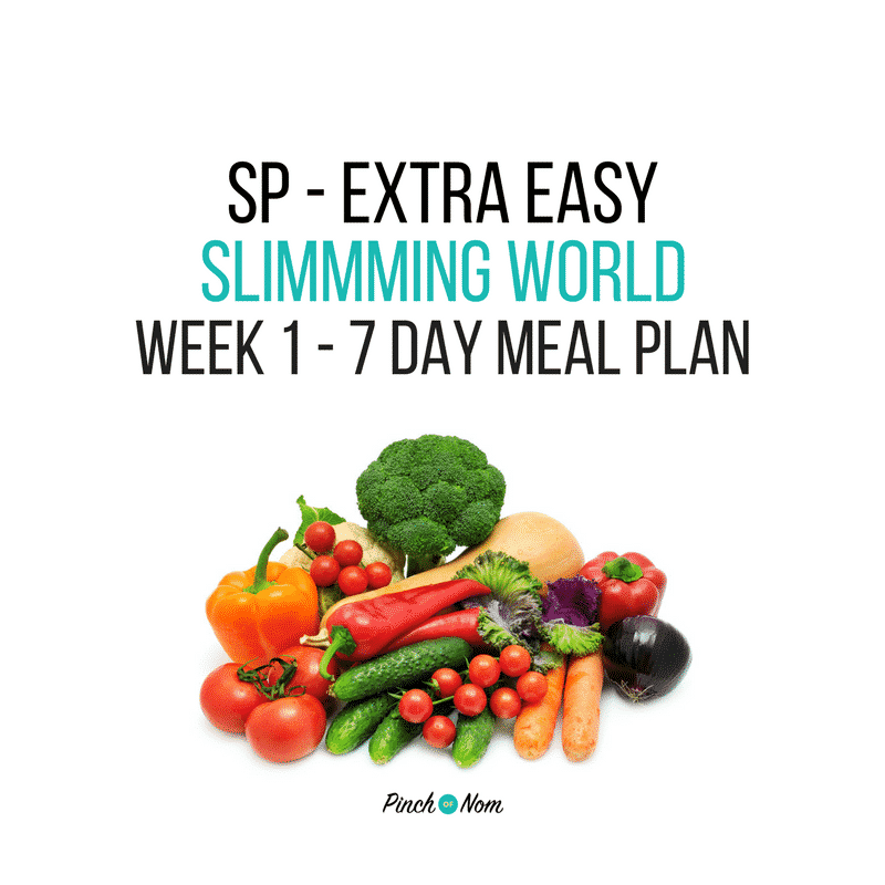 7 Day Slimming World Meal Plan – SP Extra Easy - Pinch Of Nom
