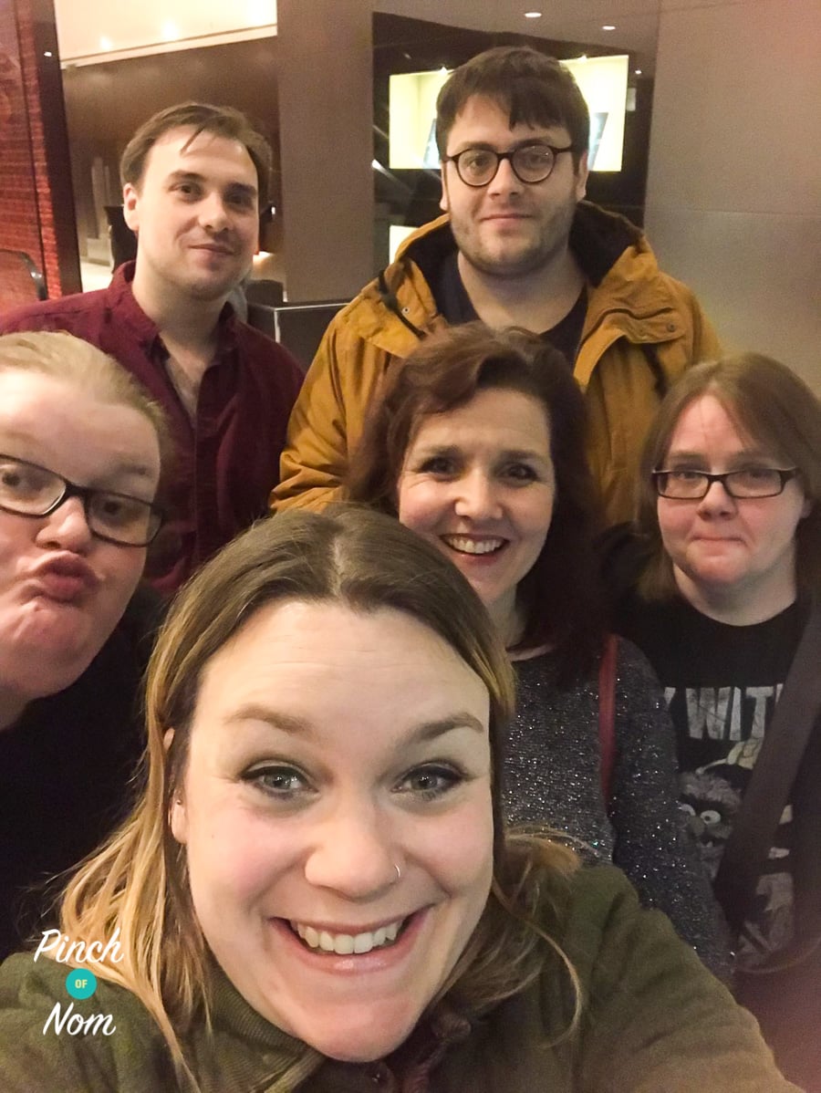 The Pinch Of Nom team enjoying a Christmas treat in London