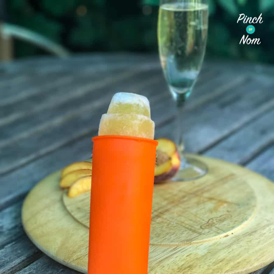 Bellini Popsicles - Pinch of Nom Slimming Recipes