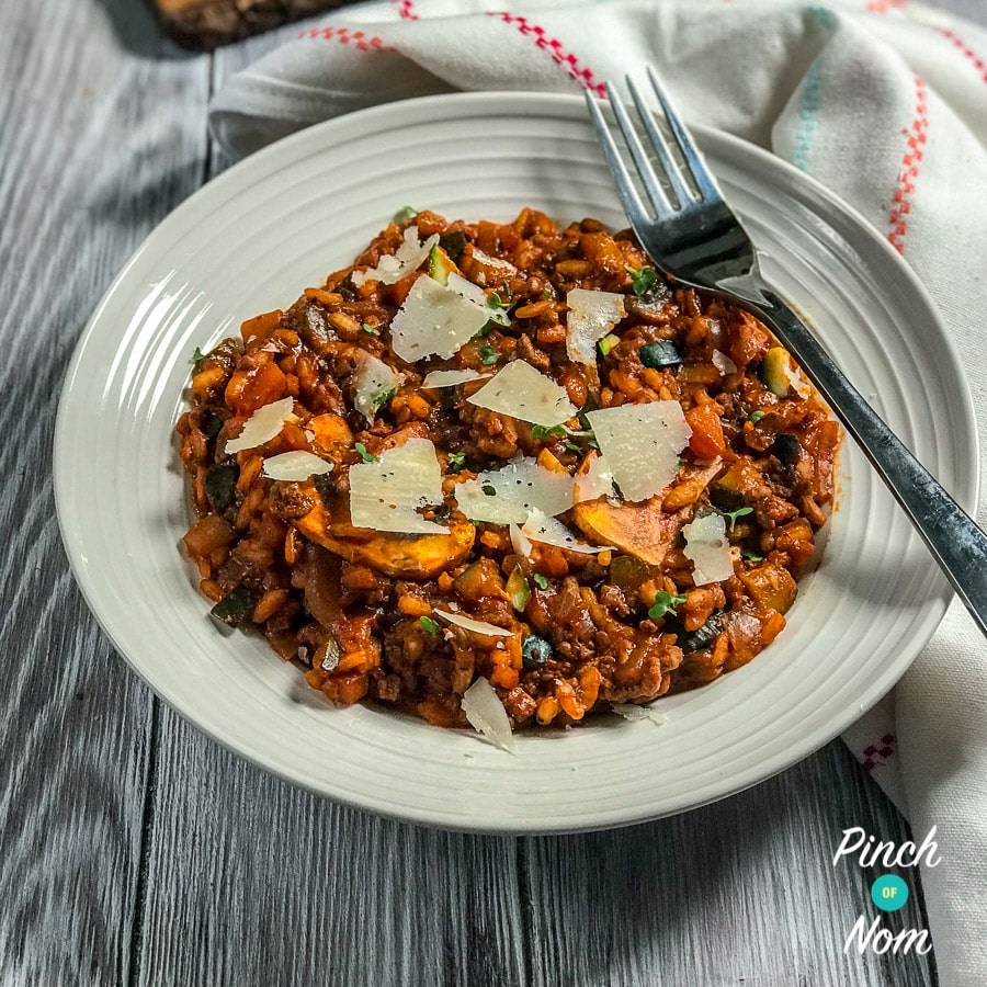 Syn Free Bolognese Risotto | Slimming World - Pinch Of Nom