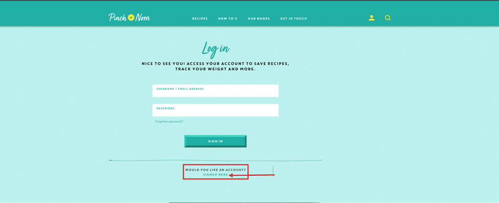 How to sign up and sign in to the website