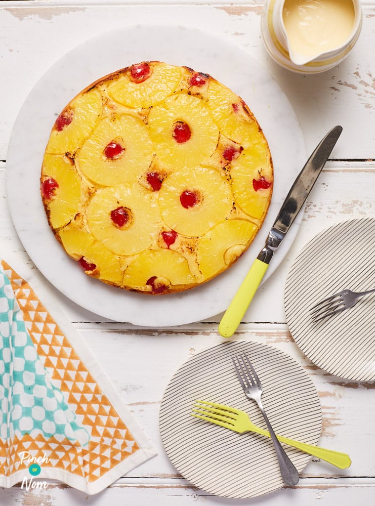 Pineapple Upside Down Cake - Pinch of Nom Slimming Recipes