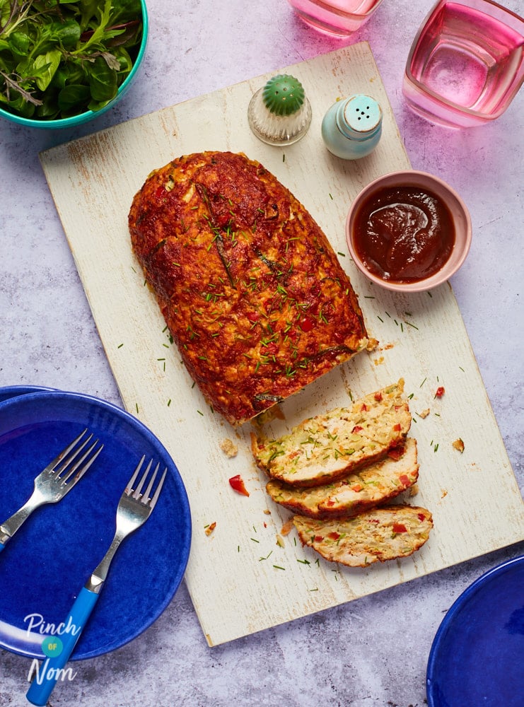 Turkey Meatloaf - Pinch of Nom Slimming Recipes