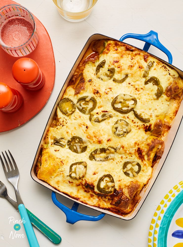 Beef and Burrito Bake - Pinch of Nom Slimming Recipes