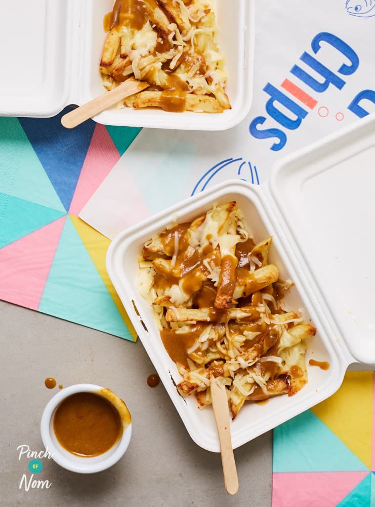 Cheesy Chips and Gravy - Pinch of Nom Slimming Recipes