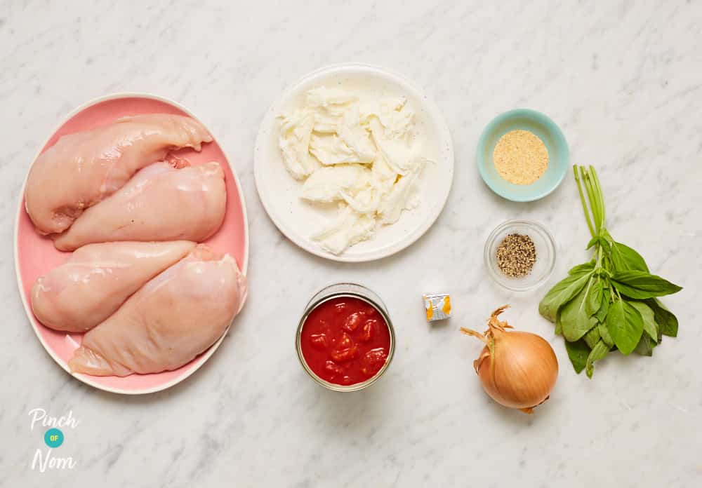 Margherita Chicken - Pinch of Nom Slimming Recipes