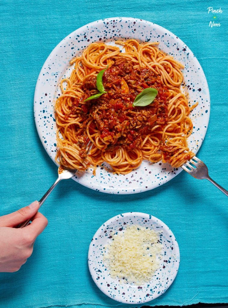 Spaghetti Bolognese - Pinch of Nom Slimming Recipes