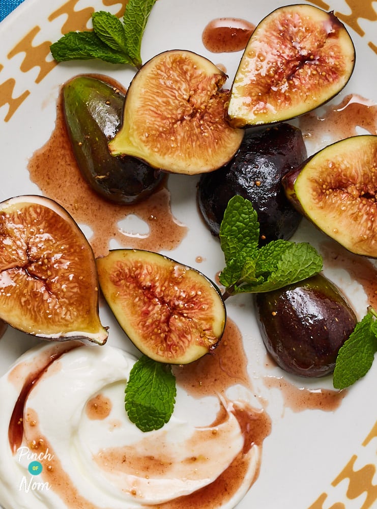 Syrupy Cinnamon Figs With Greek Yoghurt - Pinch of Nom Slimming Recipes