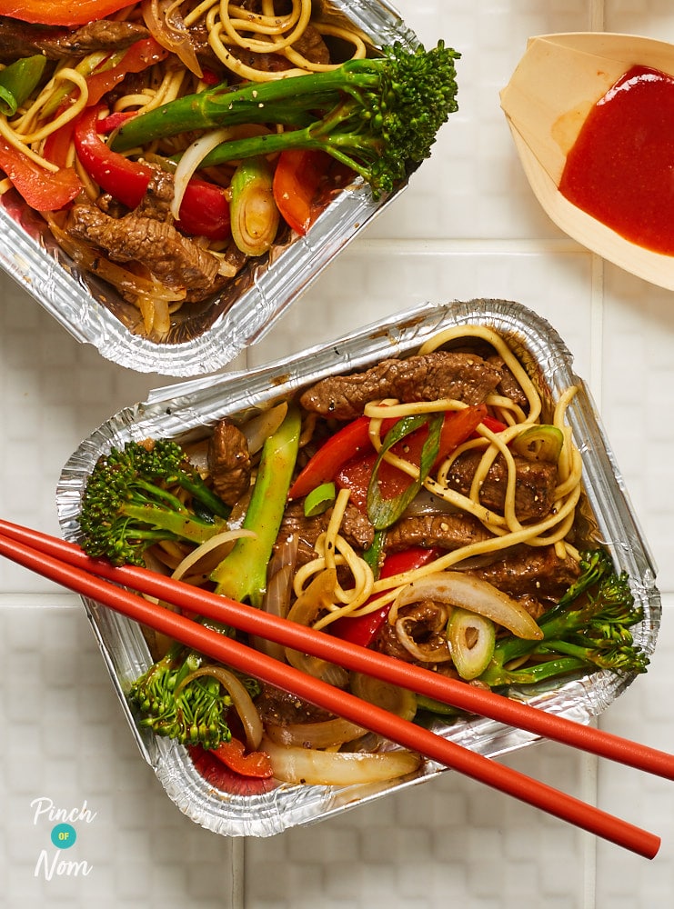 Beef and Broccoli Noodle Bowls - Pinch of Nom Slimming Recipes