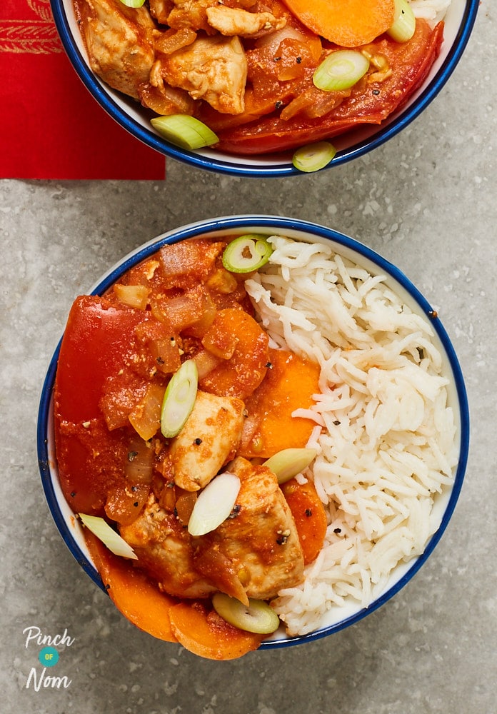Chinese Chicken and Tomatoes - Pinch of Nom Slimming Recipes