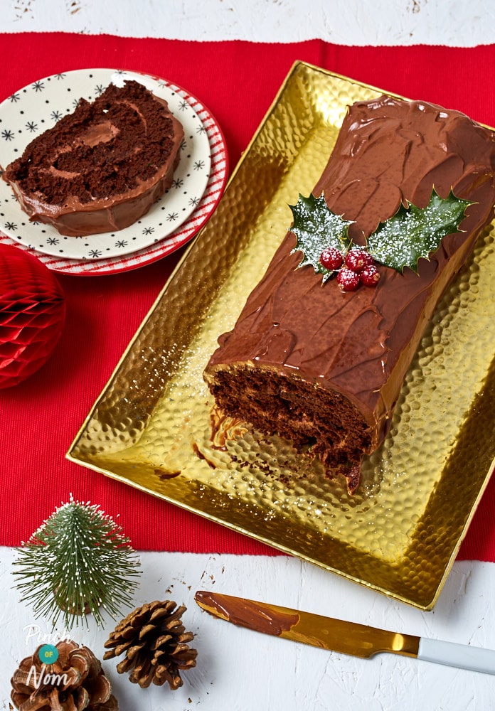 Christmas Chocolate Log - Pinch of Nom Slimming Recipes