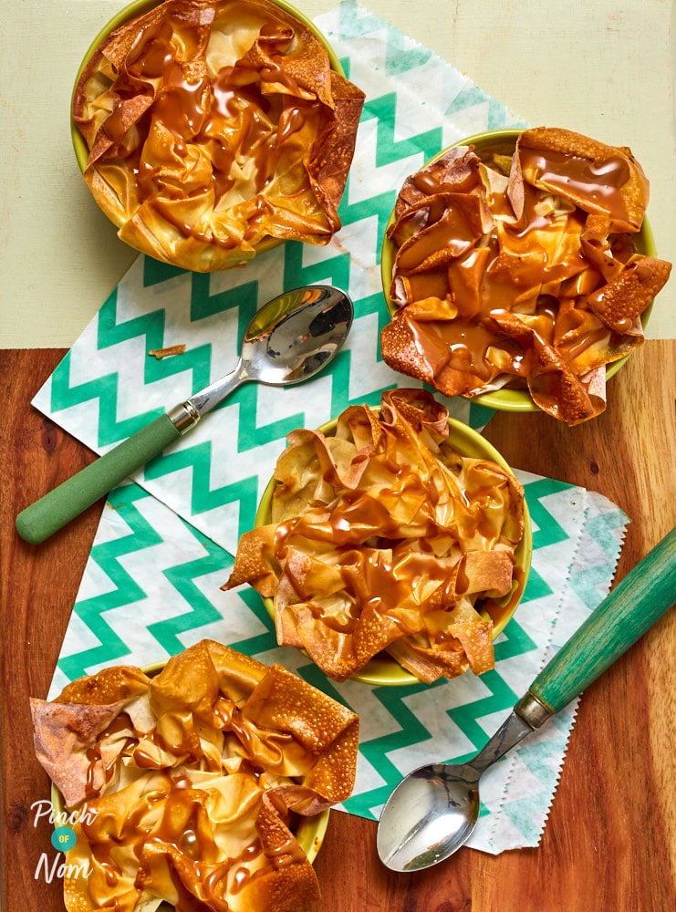 Toffee Apple Pies - Pinch of Nom Slimming Recipes