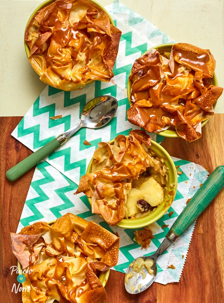 Toffee Apple Pies - Pinch of Nom Slimming Recipes