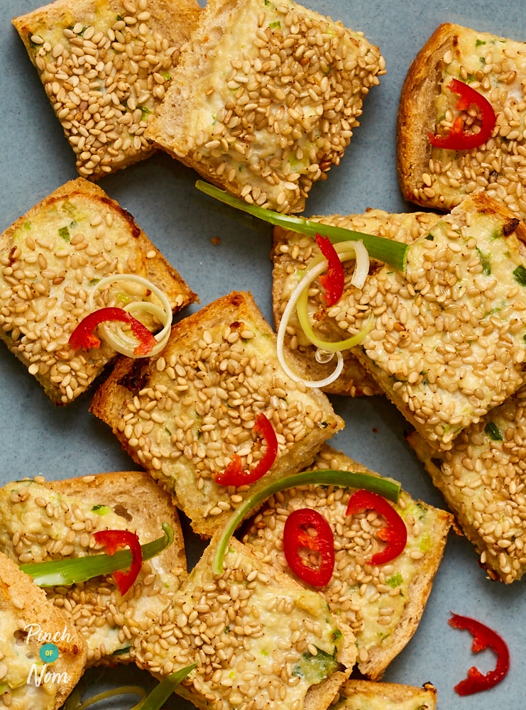 Sesame Chicken Toasts | Pinch of Nom Slimming Recipes