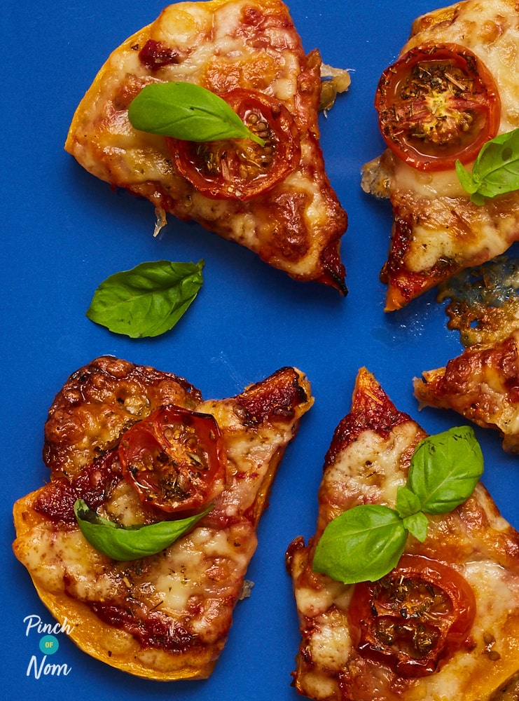 Squash Pizza Slices - Pinch of Nom Slimming Recipes