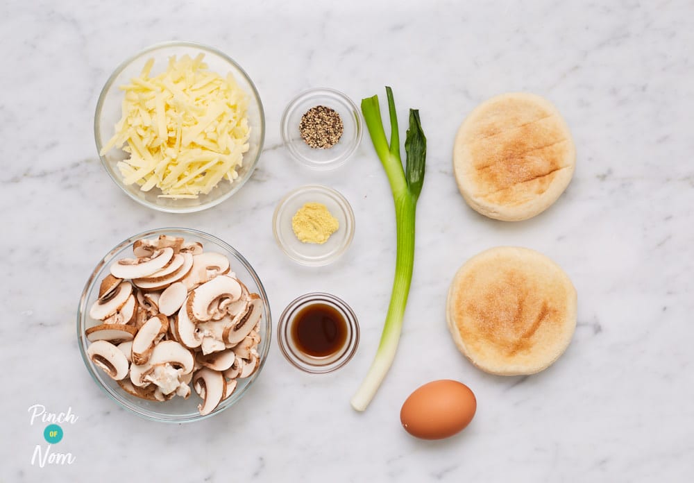 Mushroom and Rarebit Muffins - Pinch of Nom Slimming Recipes