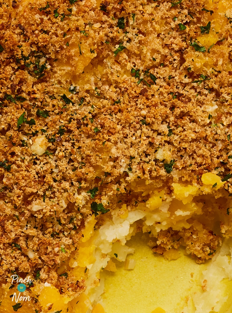 Layered Potato and Swede Gratin - Pinch of Nom Slimming Recipes