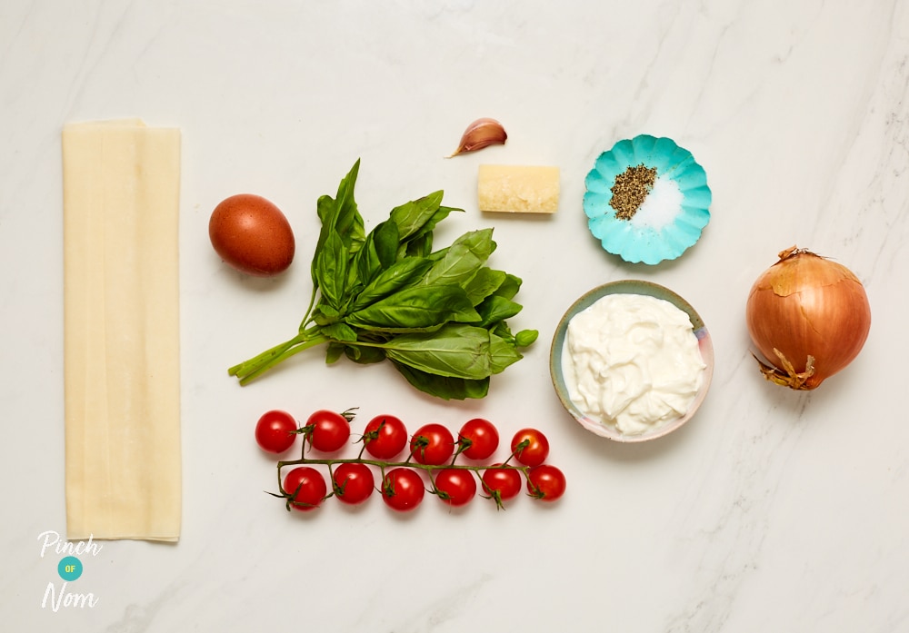 Tomato and Basil Tarts - Pinch of Nom Slimming Recipes