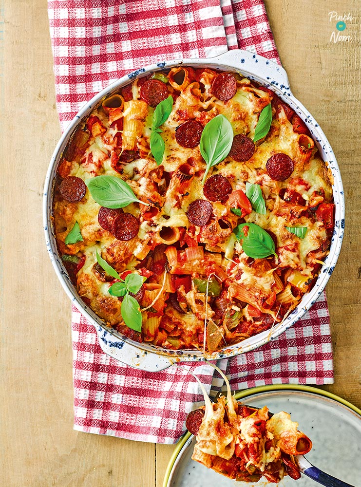 Pizza Pasta - Pinch of Nom Slimming Recipes