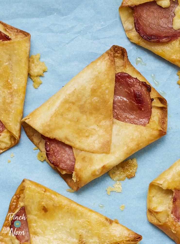 Bacon and Cheese Turnovers - Pinch of Nom Slimming Recipes
