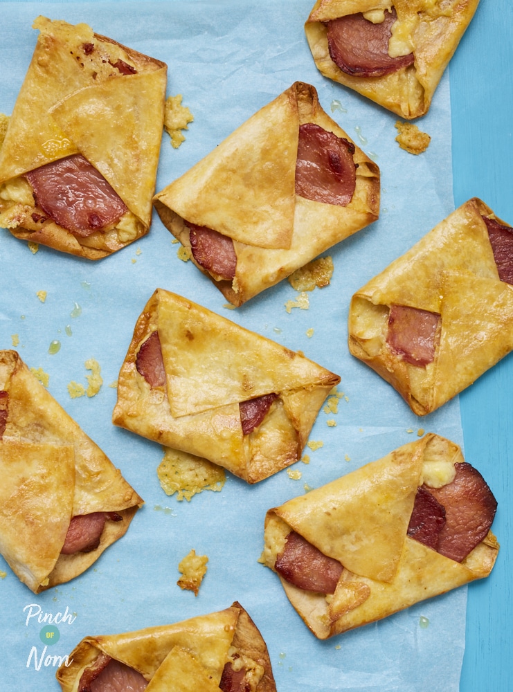 Bacon and Cheese Turnovers - Pinch of Nom Slimming Recipes