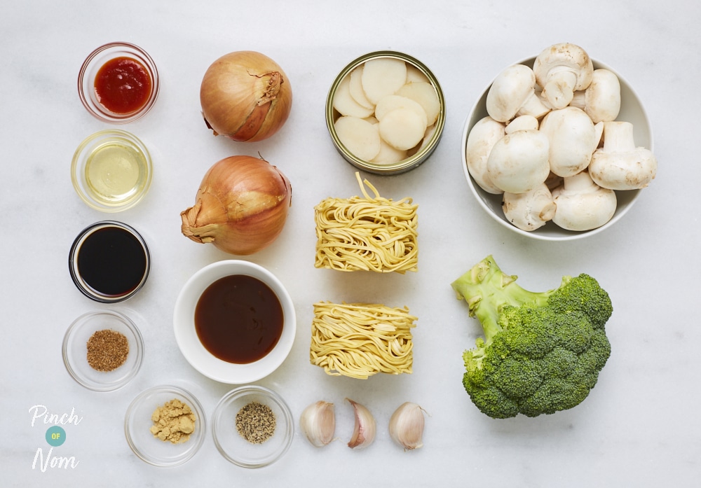 Broccoli and Mushroom Stir Fry - Pinch of Nom Slimming Recipes
