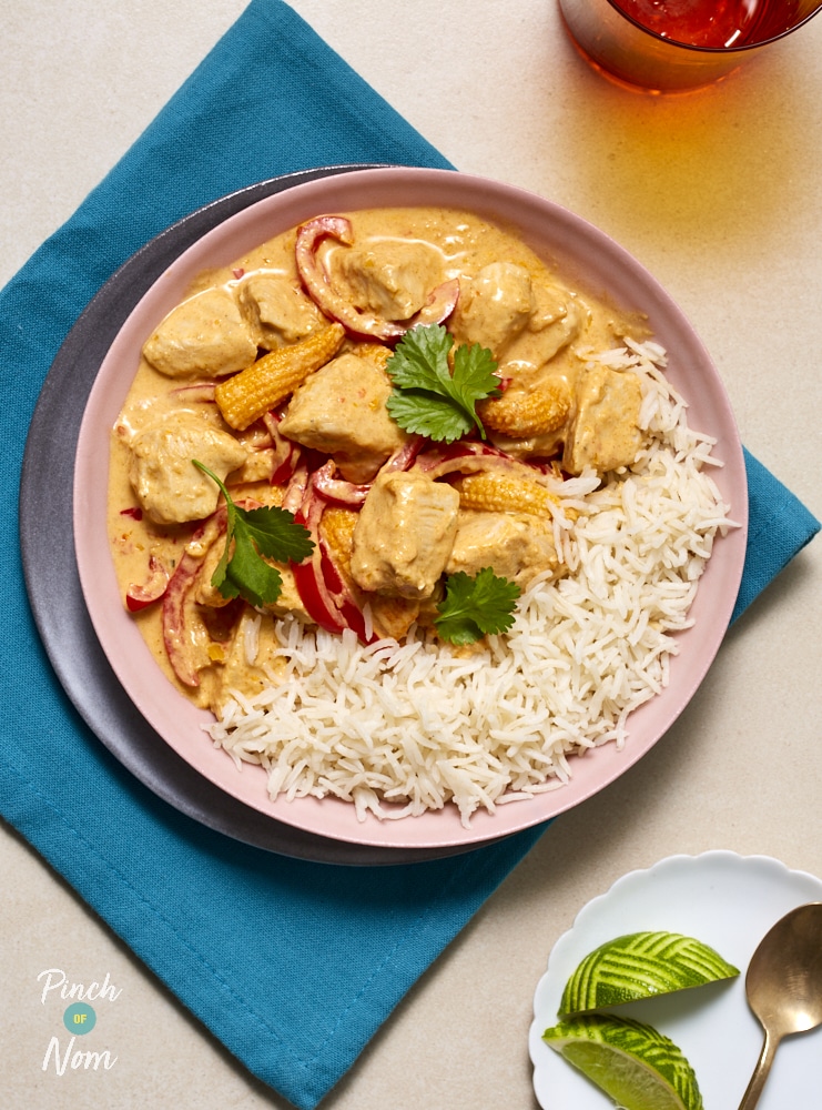 Thai-Style Creamy Red Curry - Pinch of Nom Slimming Recipes