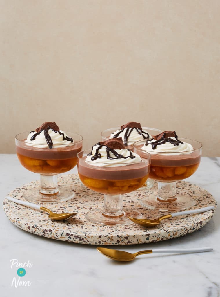 Chocolate Orange Trifles - Pinch of Nom Slimming Recipes