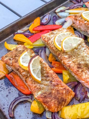 Moroccan Spiced Salmon pinchofnom.com