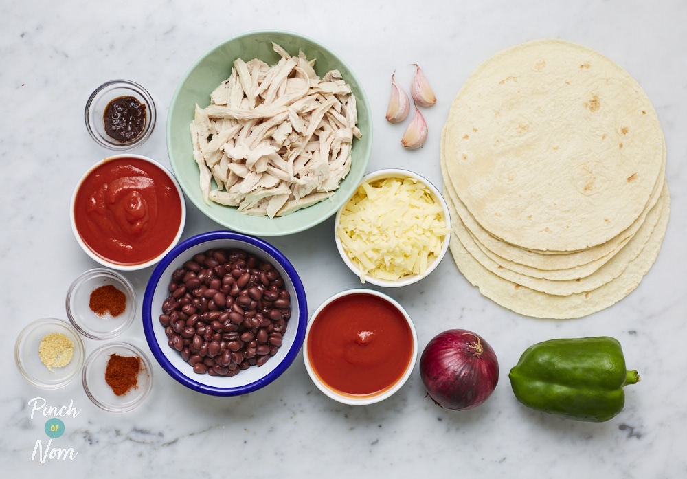 Turkey Enchiladas - Pinch of Nom Slimming Recipes